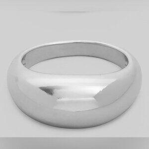 EMMA SILVER DOME RING